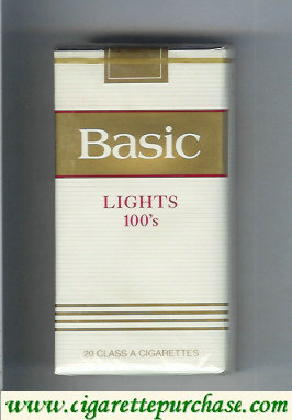 Basic Lights 100s cigarettes soft box